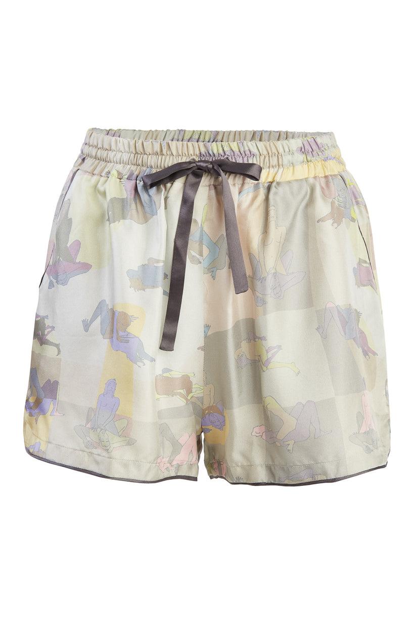 Sans Tabù Pantaloncini corti pura seta “L’amore” - Moonlight Offerta San Valentino