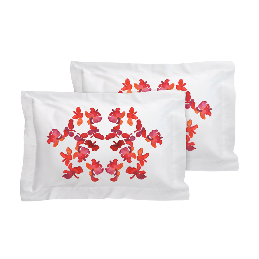 Sans Tabù Set letto ricamo farfalla con Copripiumino + Lenzuolo + Cuscini Vendita calda