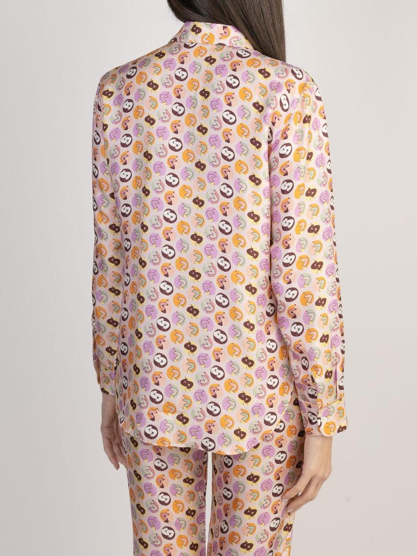 Sans Tabù Camicia in seta “Il bacio” - Nude Fino al 60% di sconto