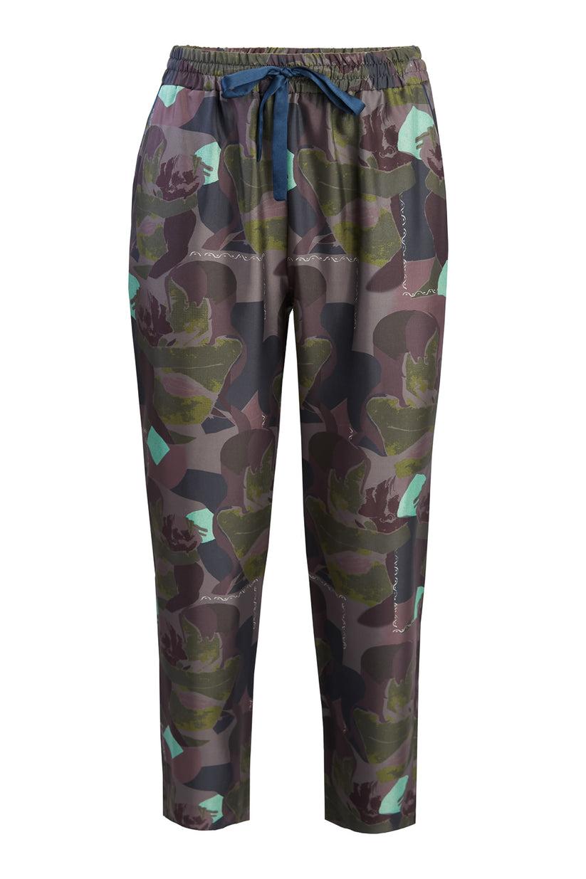 Sans Tabù Pantaloni lunghi in pura seta “Pillow Talk” – Dusk Fino al 65% di sconto