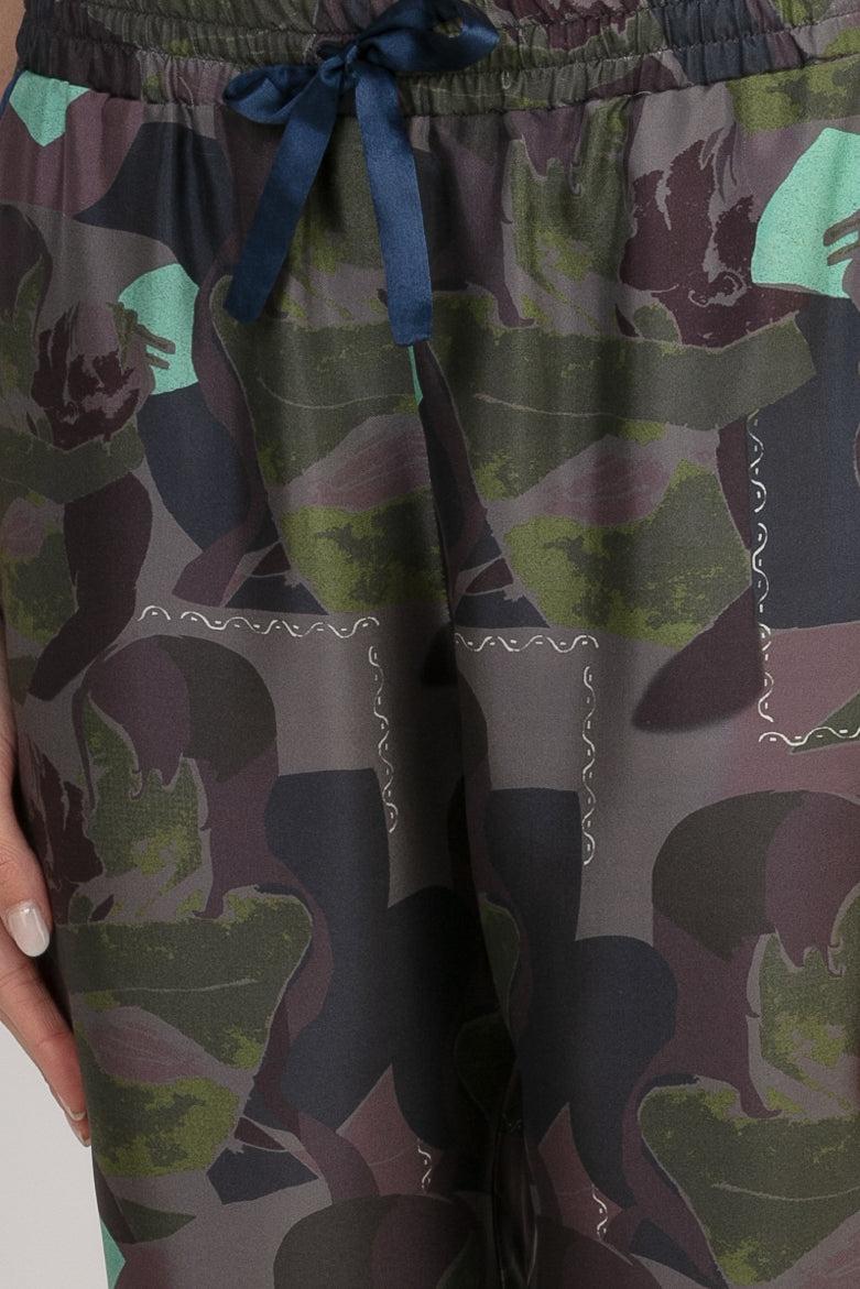 Sans Tabù Pantaloni lunghi in pura seta “Pillow Talk” – Dusk Fino al 65% di sconto