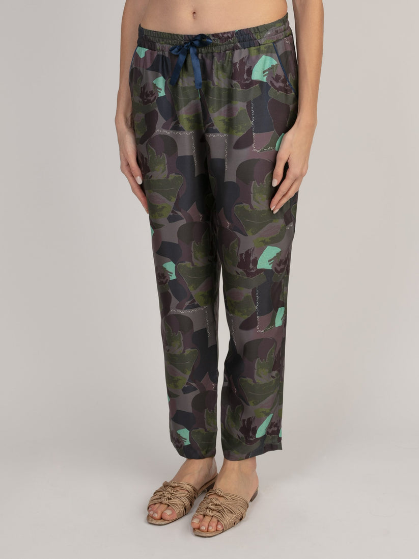 Sans Tabù Pantaloni lunghi in pura seta “Pillow Talk” – Dusk Fino al 65% di sconto