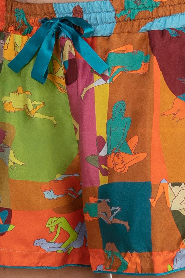 Sans Tabù Pantaloncini corti pura seta “L’amore” - Sunlight 50% di sconto per tempo limitato