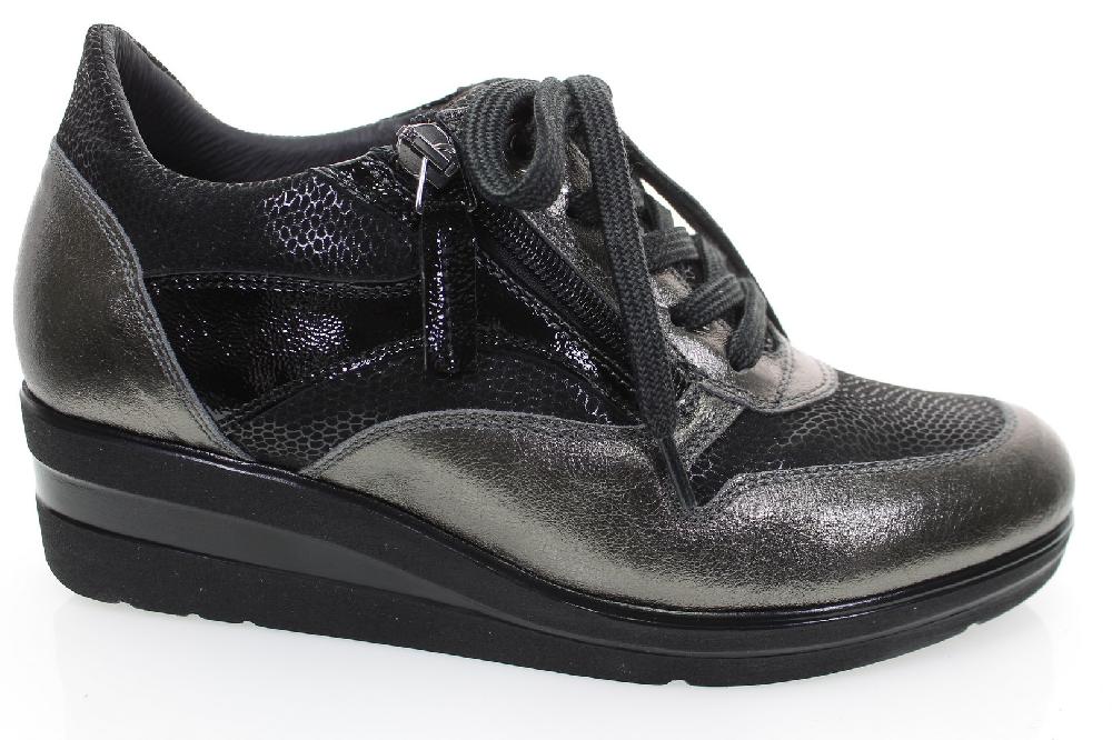 Soffice Sogno Sneaker in pelle con lacci e zip Saldi