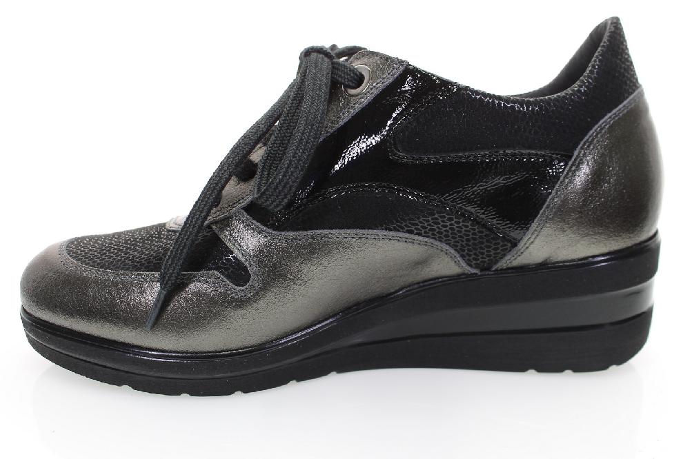 Soffice Sogno Sneaker in pelle con lacci e zip Saldi