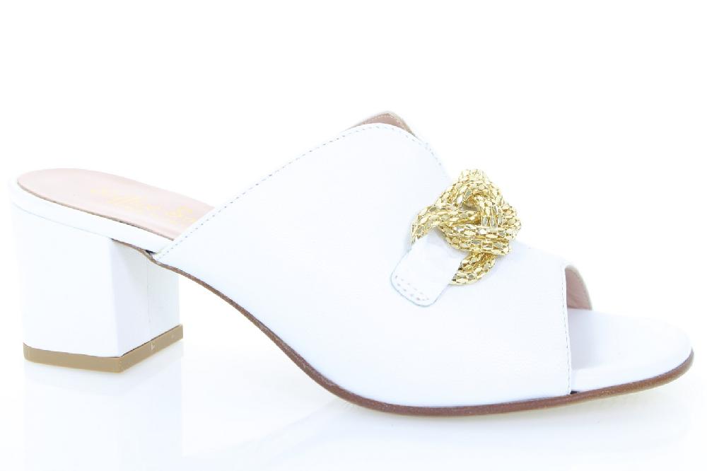 Soffice Sogno Sabot in pelle con access. catena Nuovo