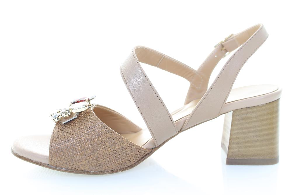 Soffice Sogno Sandalo in pelle e tessuto Bestseller