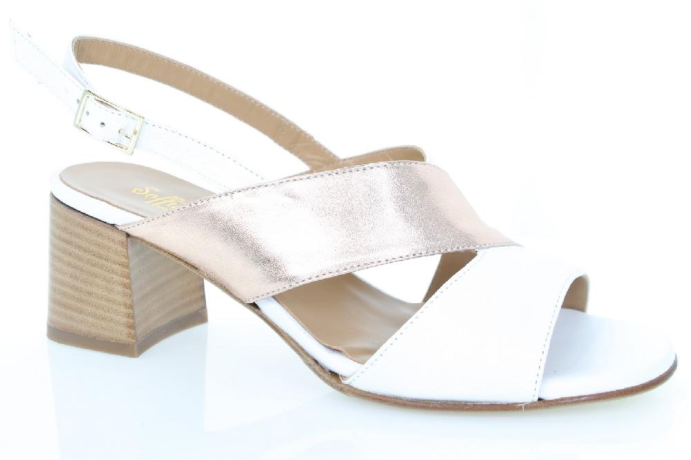 Soffice Sogno Sandalo in pelle tacco cuoio Promozione Limitata