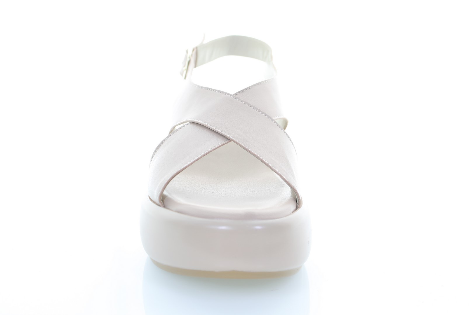 Soffice Sogno Sandalo in pelle a fasce incrociate In Linea