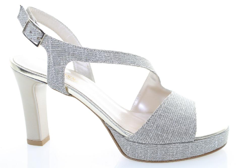 Soffice Sogno Sandalo in tessuto effetto glitter Presa