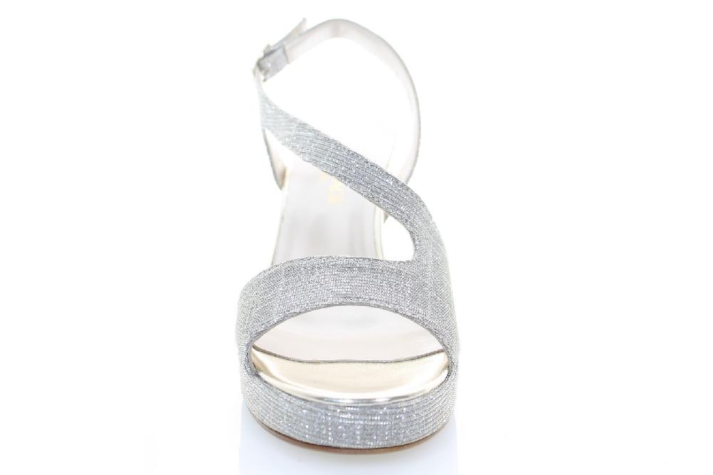 Soffice Sogno Sandalo in tessuto effetto glitter Presa