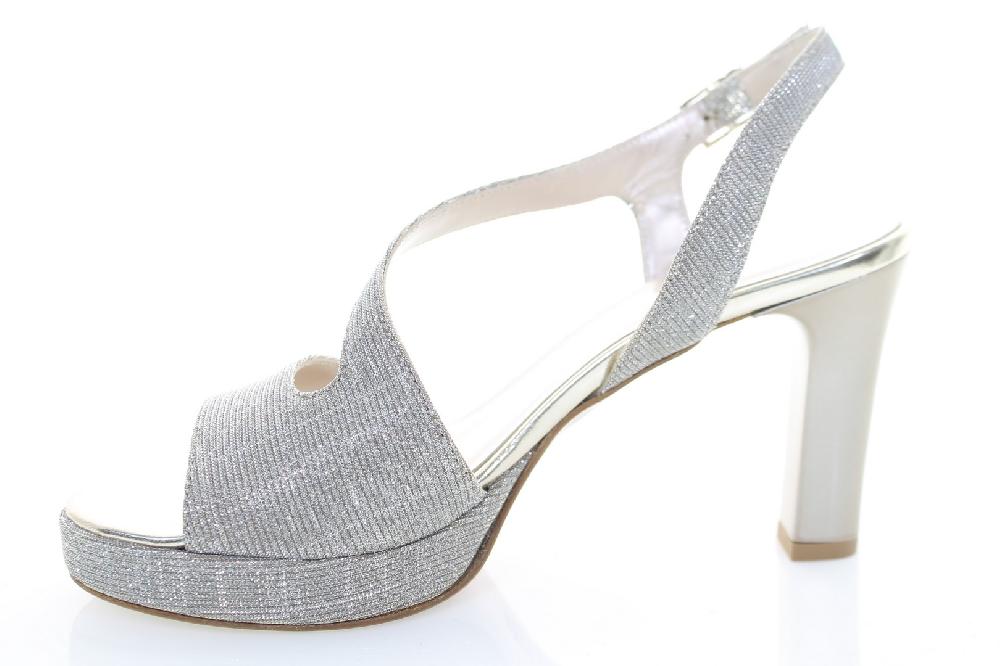Soffice Sogno Sandalo in tessuto effetto glitter Presa