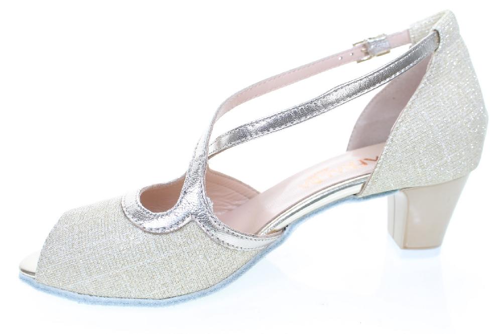 Soffice Sogno Scarpa da ballo in tessuto glitter Sconto