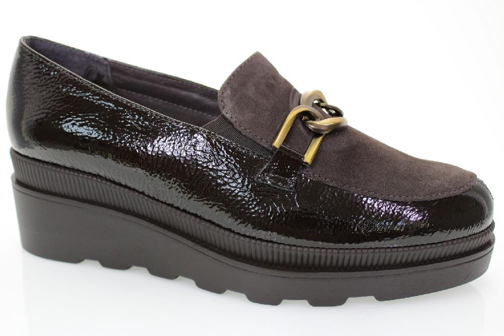 Soffice Sogno Slip on in pelle effetto vernice Comprare a buon mercato