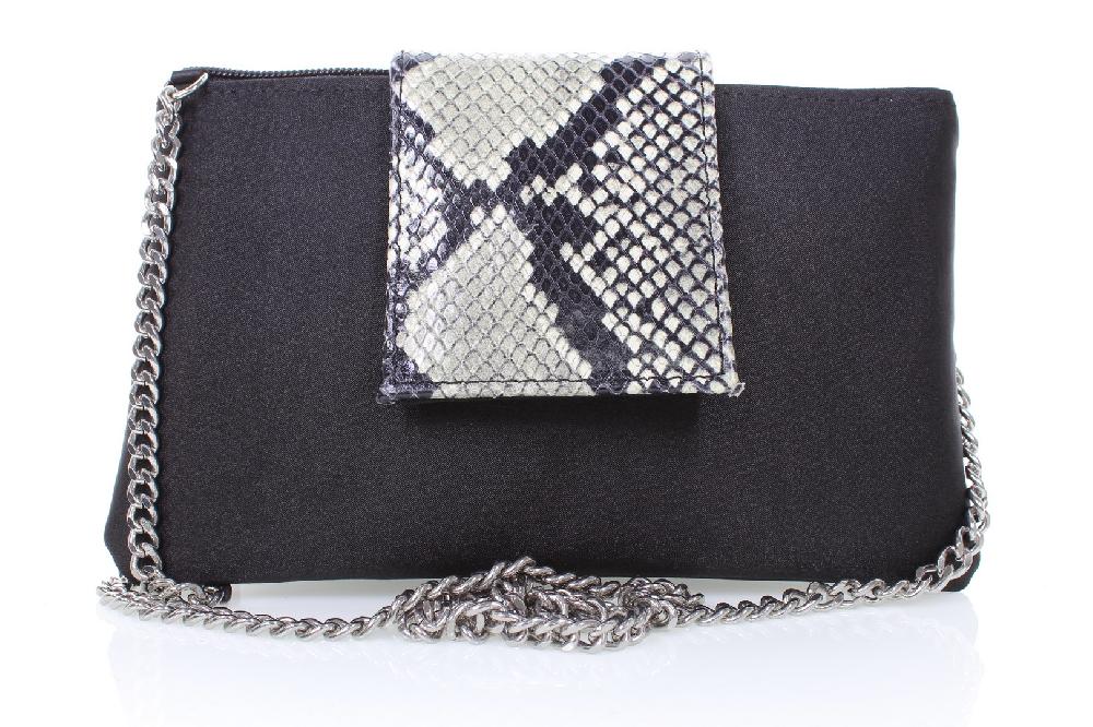 Soffice Sogno Pochette in raso in pelle stampata Sconto