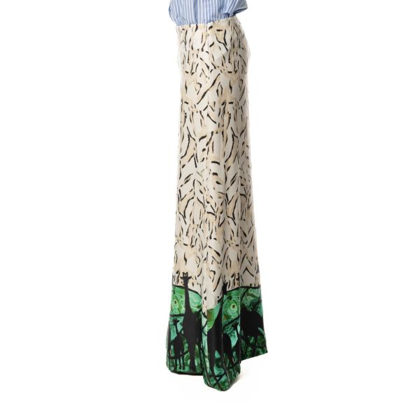 Stella Jean GONNA STAMPA GIRAFFE Spedizione gratuita