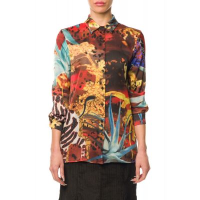 Stella Jean ANIMAL-PRINT SHIRT Fornitura limitata