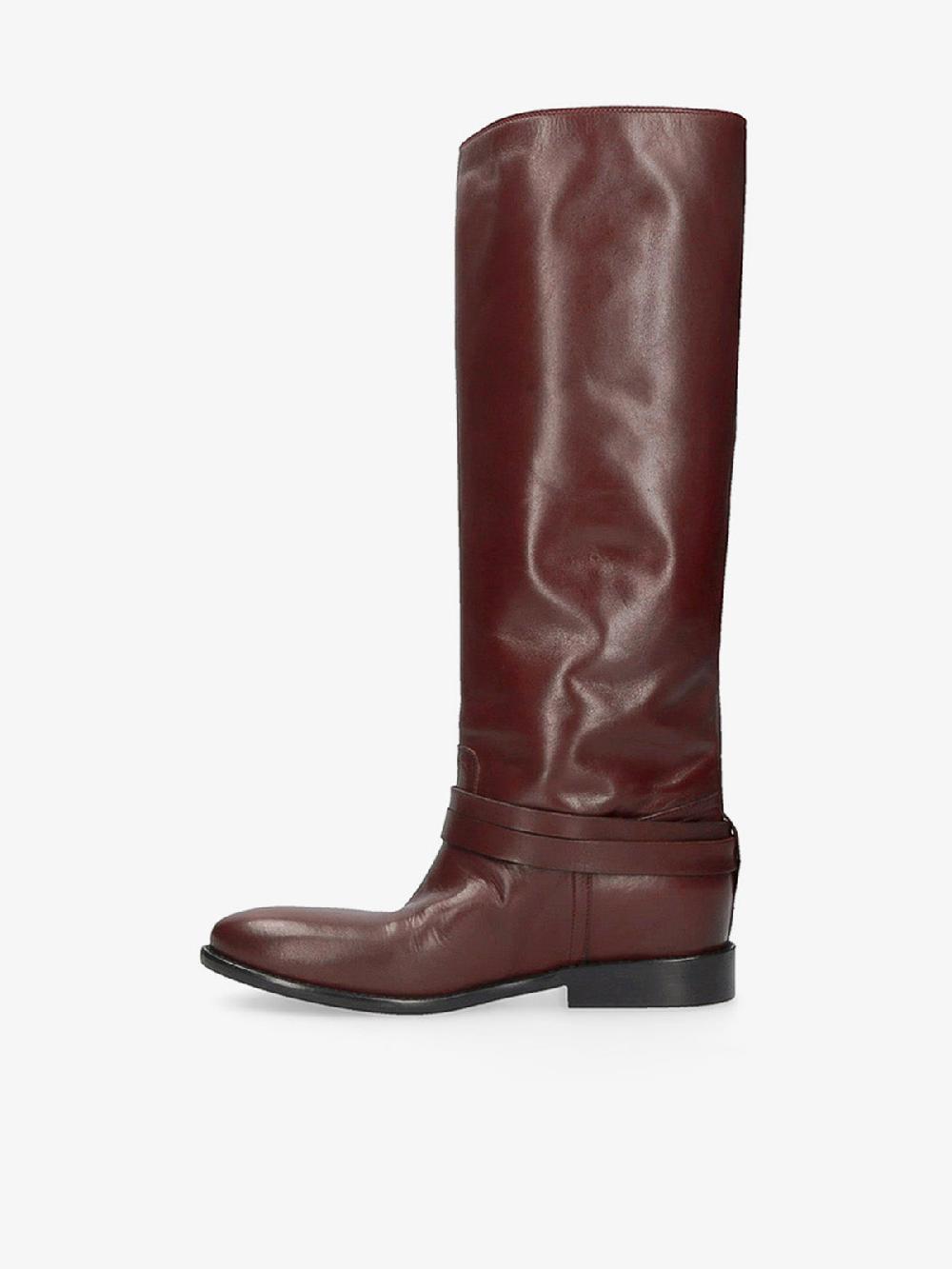 Strategia REINS STIVALE TEXANO IN PELLE BORDEAUX Enormi sconti