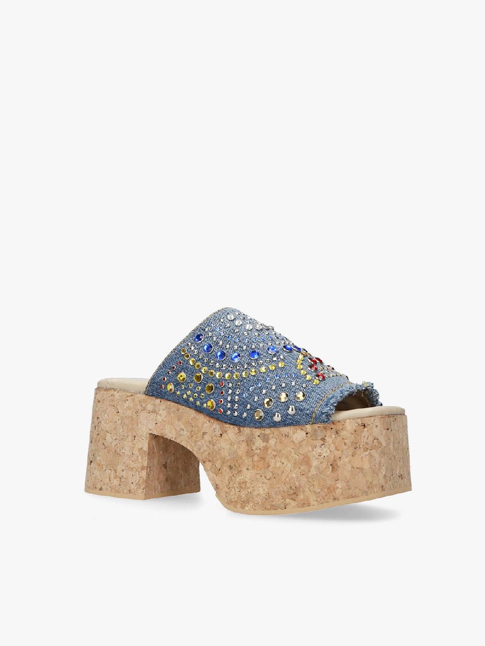 Strategia Sandalo Denim Blue Prezzo Ridotto