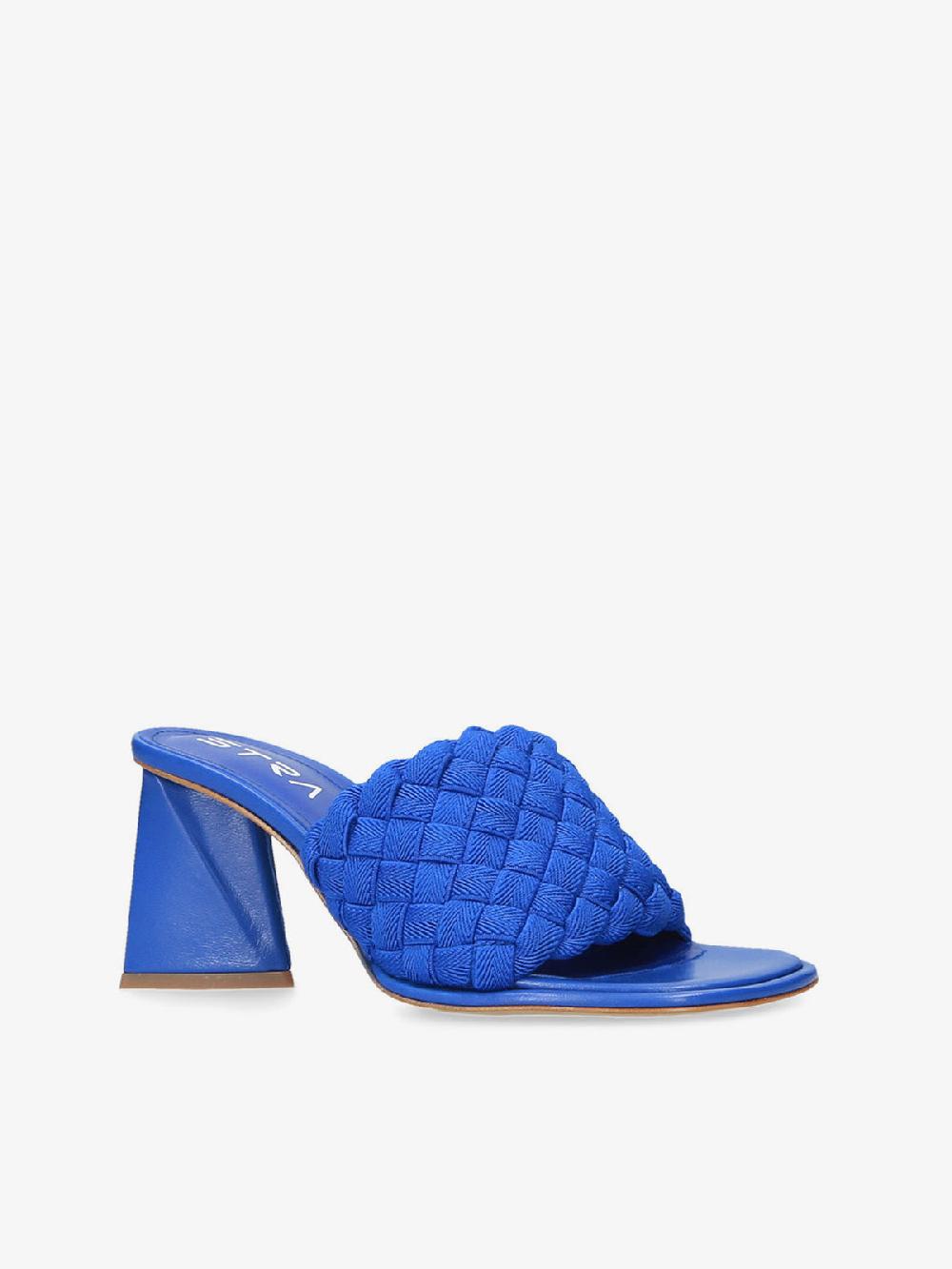 Strategia Sandalo Mules Blu Elettrico Presa