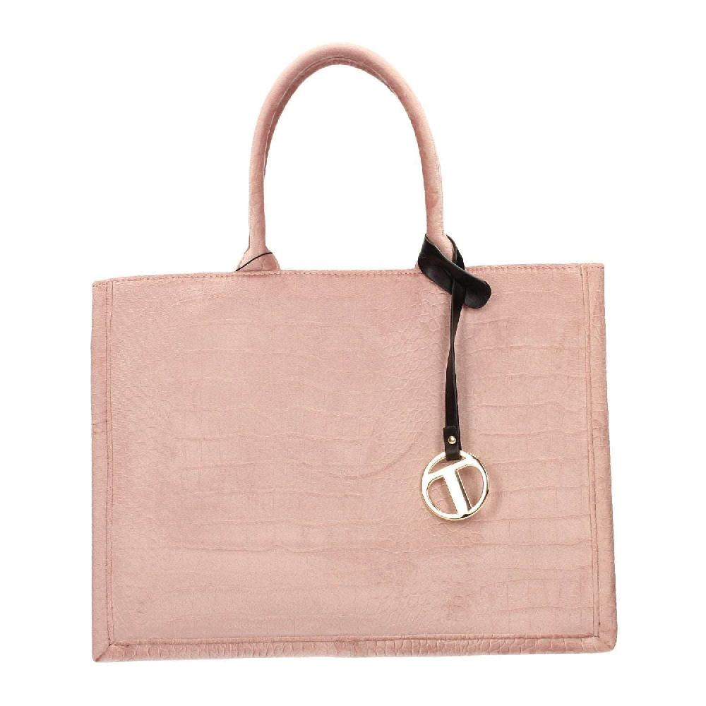 Tata Italia Borsa pied-de-poule beige e marrone Italy