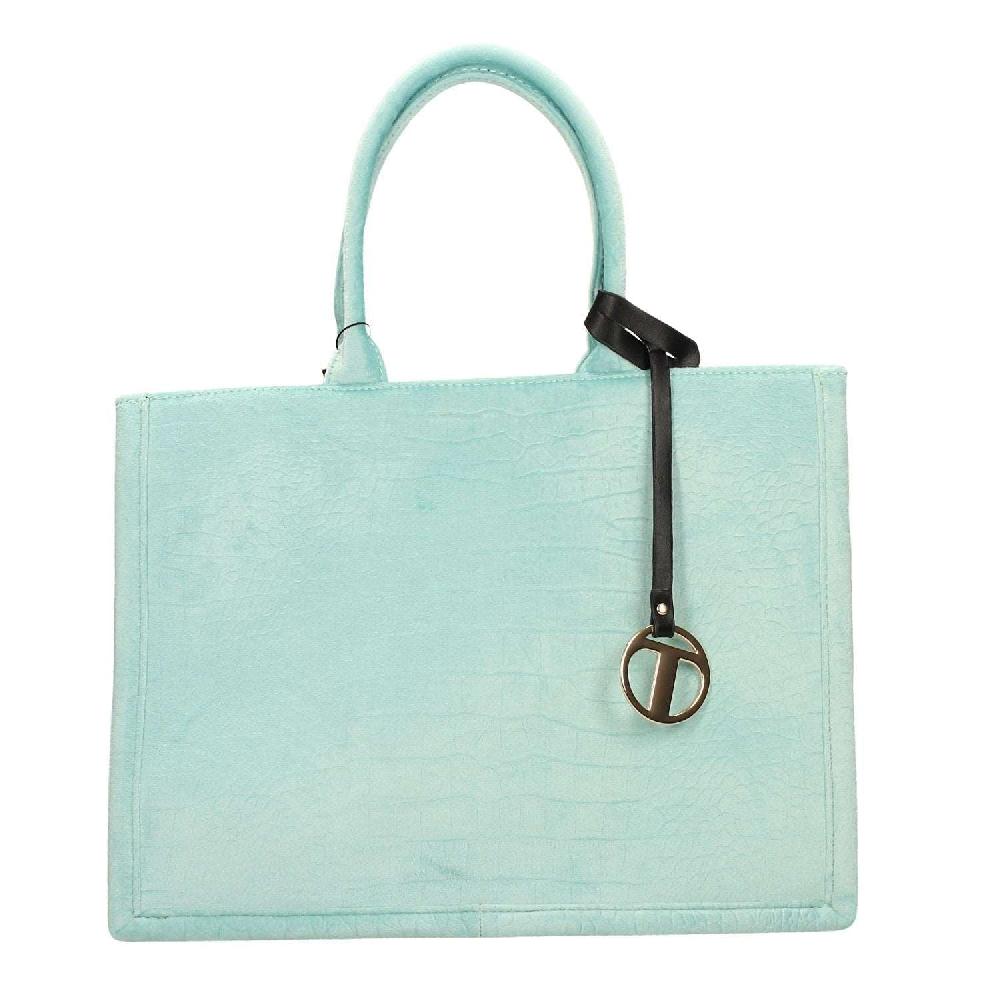 Tata Italia Borsa pied-de-poule beige e marrone Italy