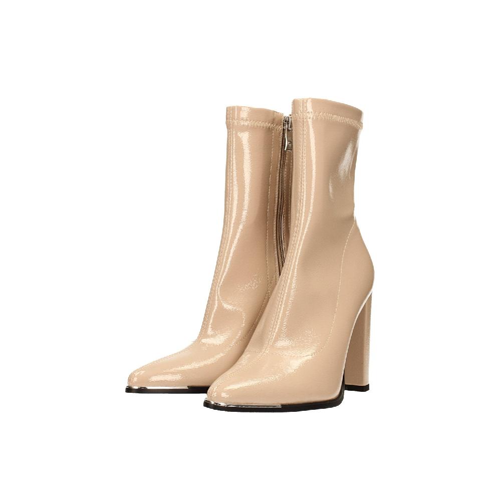 Tata Italia Stivaletti in vernice con profilo metallico in punta. Tacco alto 10.5cm Online