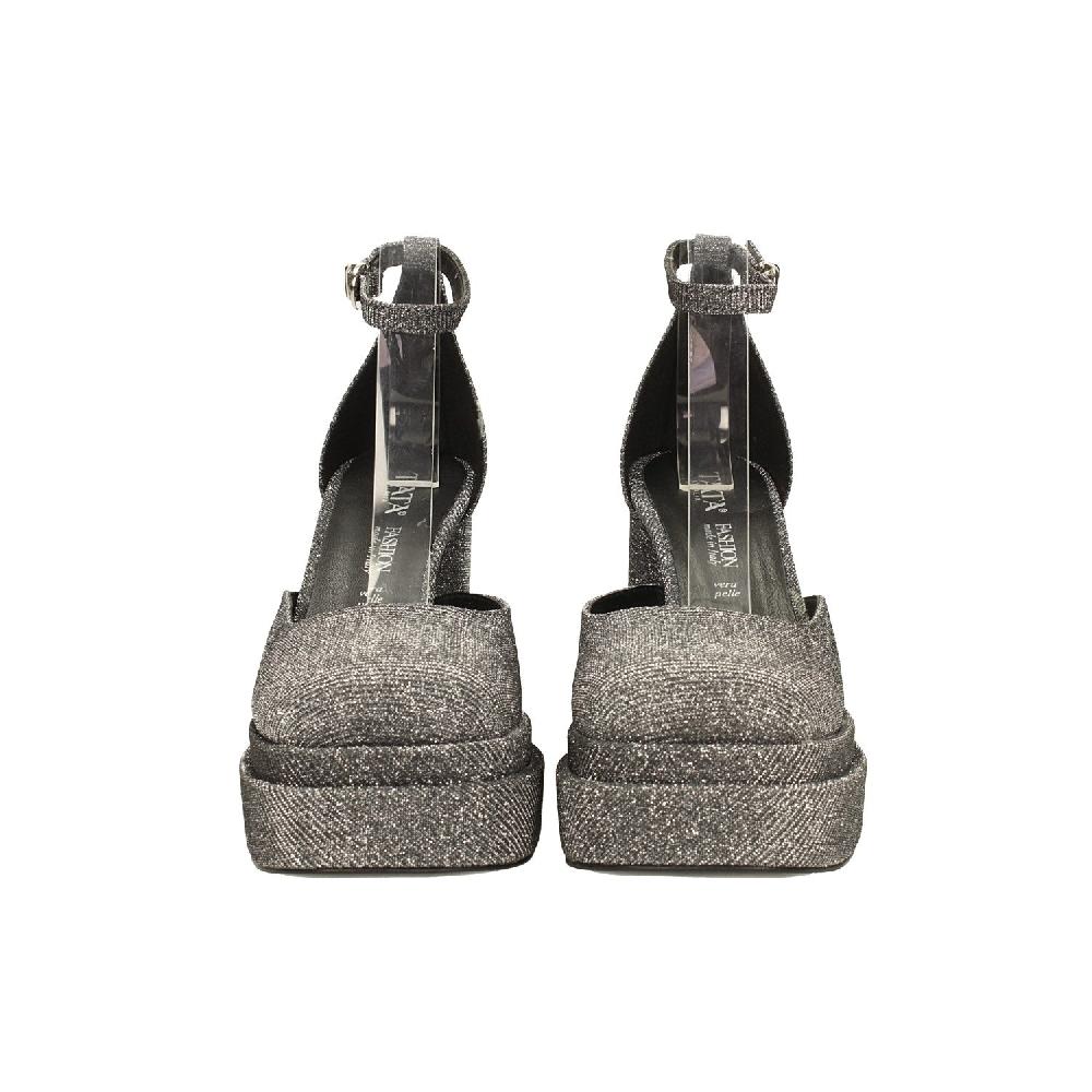 Tata Italia Décolleté glitterate con doppio plateau. Made in Italy. Tacco alto 11cm Fino al 50% di sconto