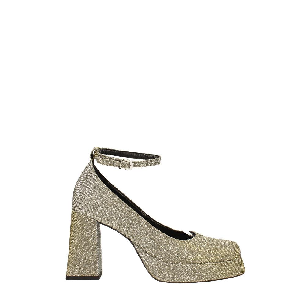 Tata Italia Décolleté glitterate. con punta squadrata e plateau. Made in Italy. Tacco alto 9cm Fino al 60% di sconto