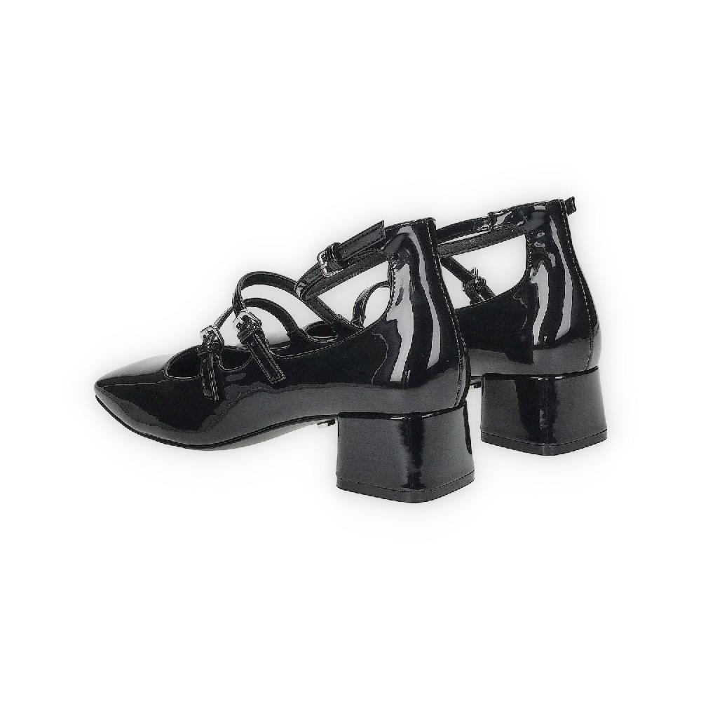 Tata Italia Décolleté nere in vernice con catenina. Tacco alto 6cm Grande vendita