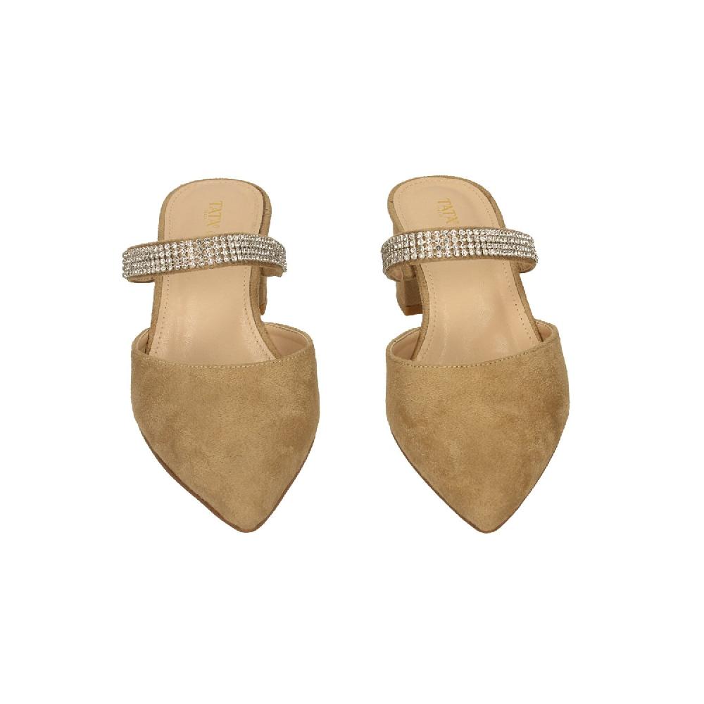 Tata Italia Sabot con cinturino in microstrass. Tacco alto 5cm Limitato a 3 giorni