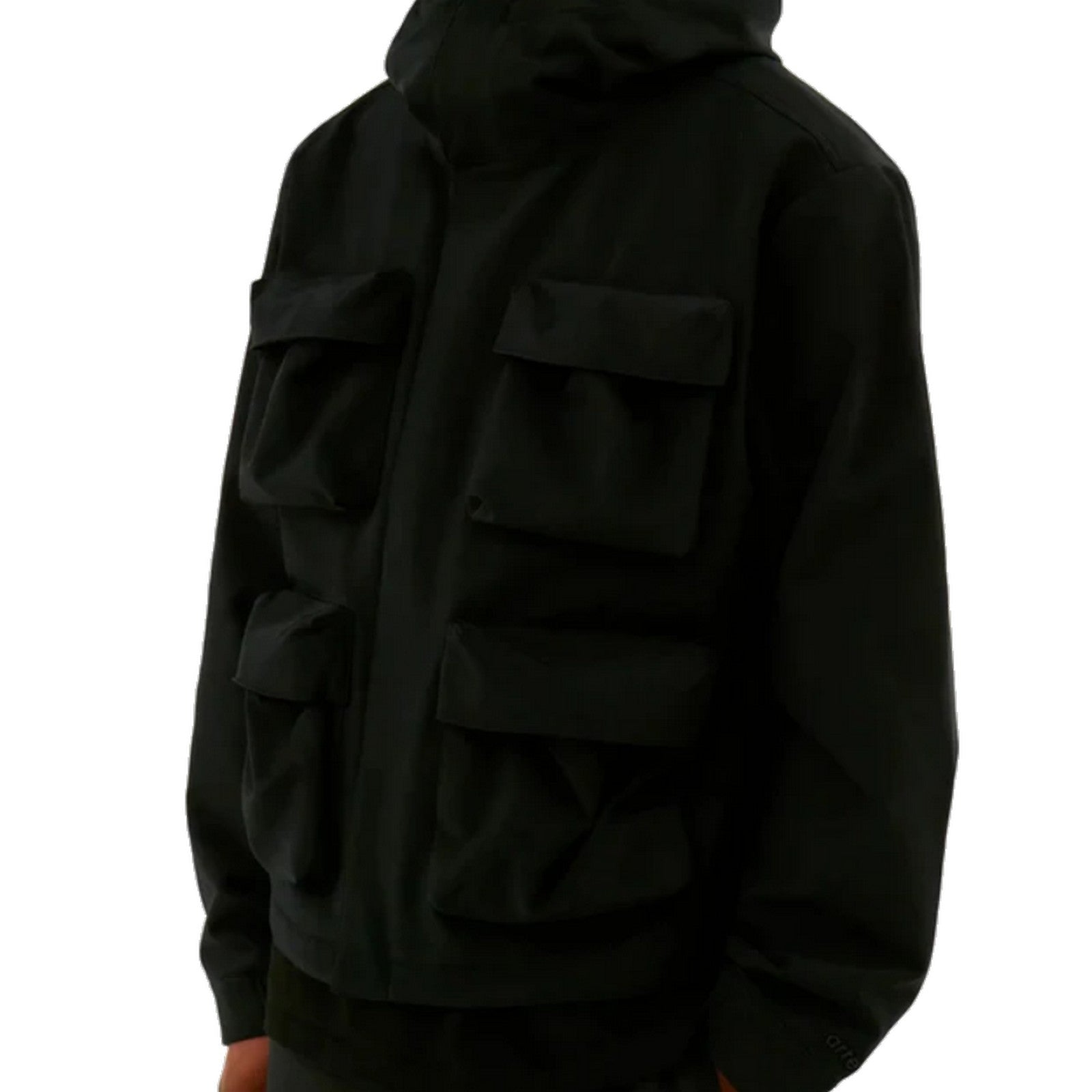 Arte 3D Pockets Nylon Hooded Jacket Latest fashion