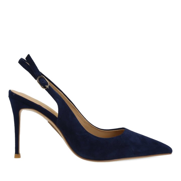 Uma Parker Chanel in Camoscio Navy Spedizione Gratuita