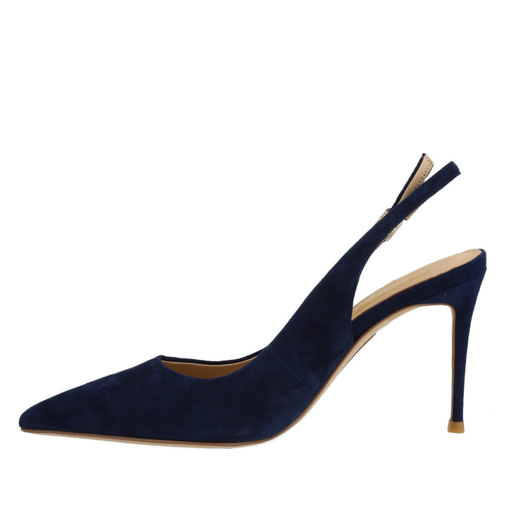 Uma Parker Chanel in Camoscio Navy Spedizione Gratuita