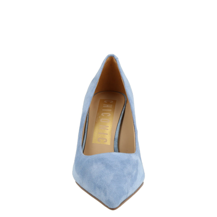 Uma Parker Decollete in Camoscio Light Blu Offerta temporanea