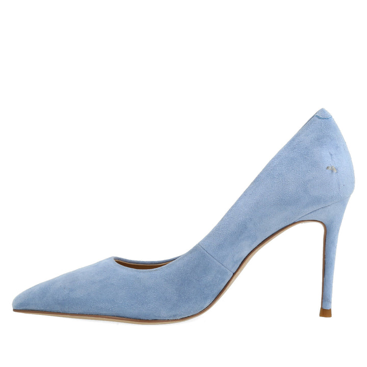 Uma Parker Decollete in Camoscio Light Blu Offerta temporanea