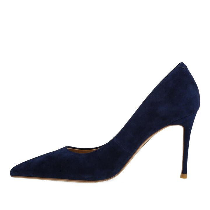 Uma Parker Decollete in Camoscio Blu Outlet