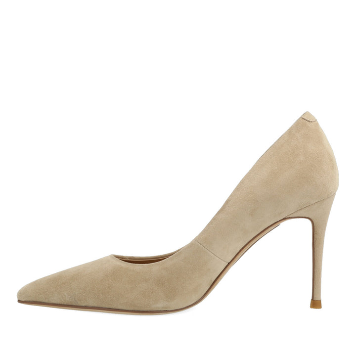 Uma Parker Decollete in Camoscio Beige In Vendita