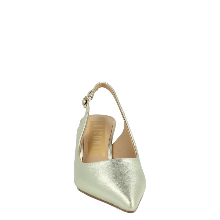 Uma Parker Chanel in Nappa Metal Platino Vendite Flash