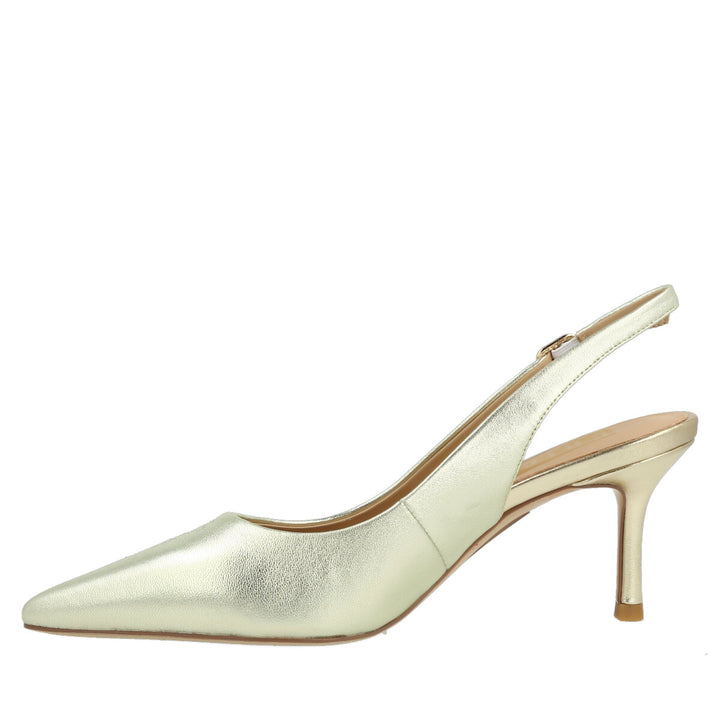 Uma Parker Chanel in Nappa Metal Platino Vendite Flash