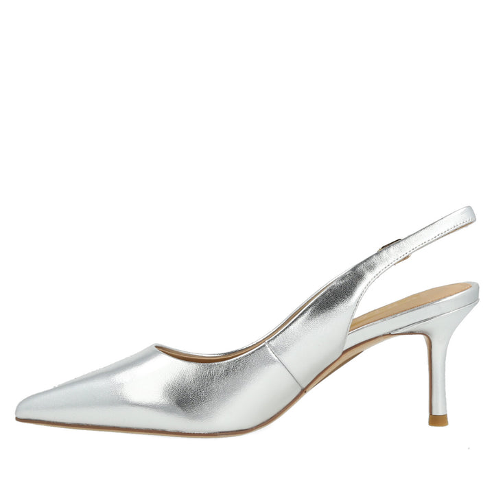 Uma Parker Chanel in Nappa Metal Argento Liquidazione