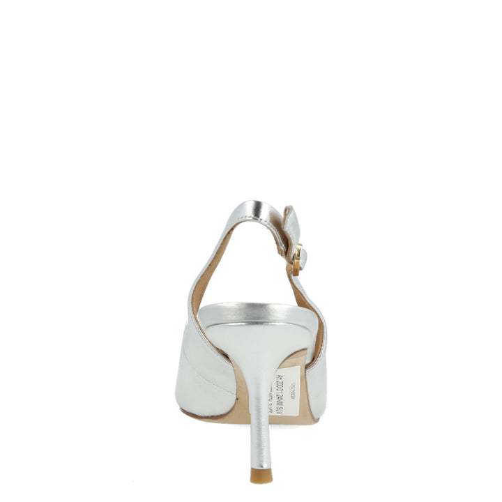 Uma Parker Chanel in Nappa Metal Argento Liquidazione