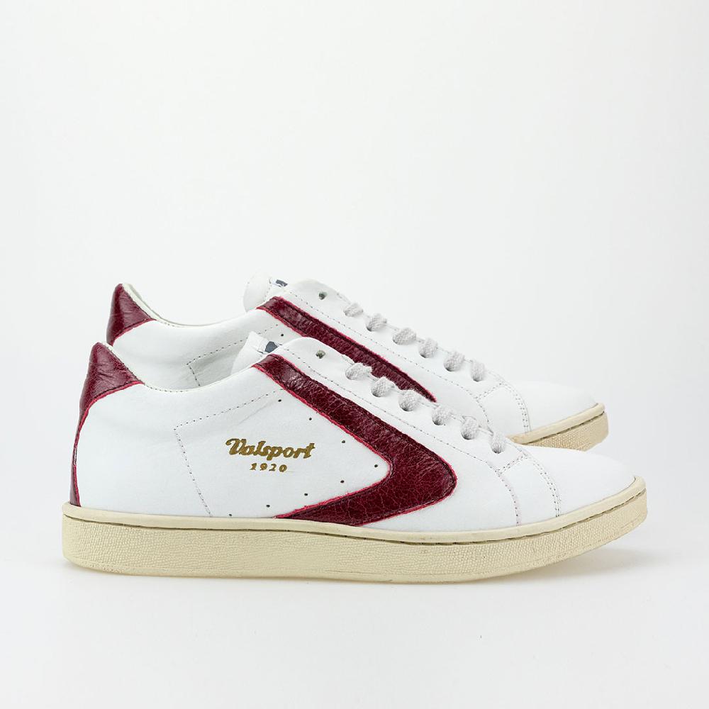 Valsport Tournament Classic Leather Bianco Bordeaux Prezzo Ridotto