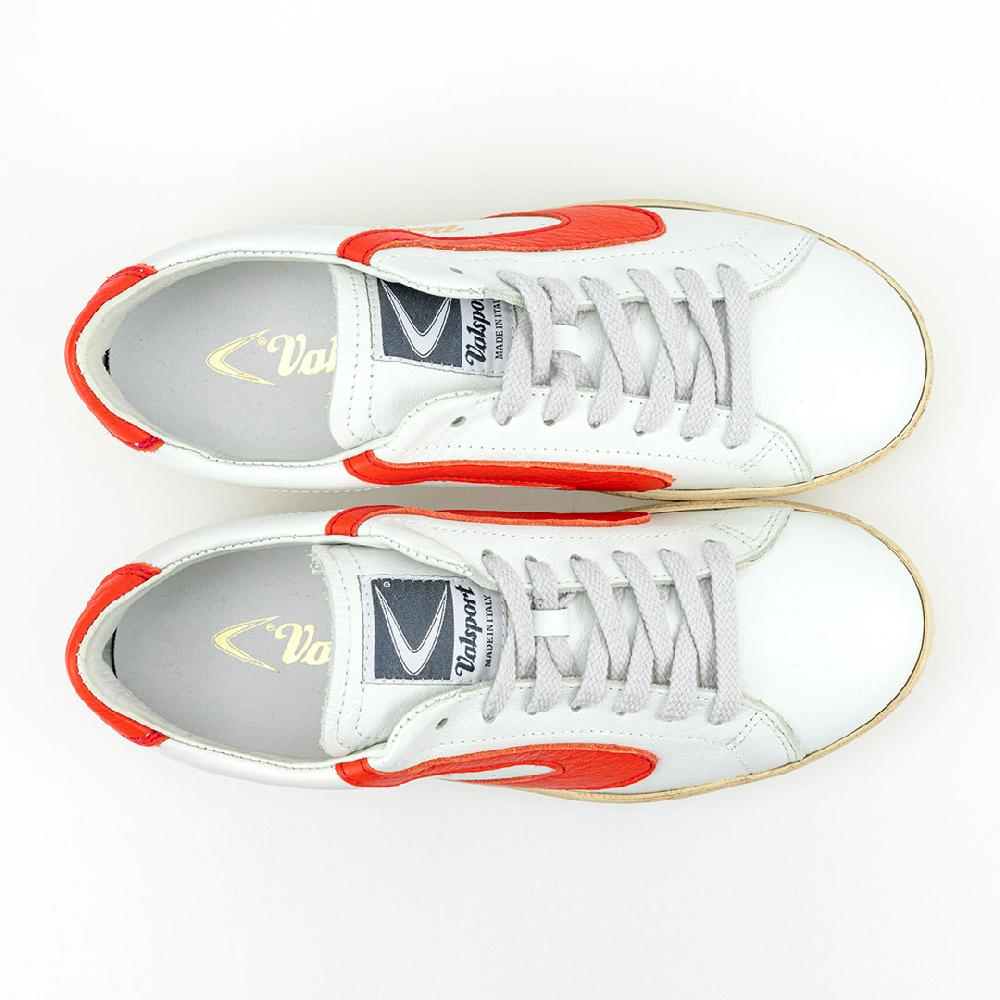 Valsport Tournament Classic Leather Bianco Vermiglio Shopping Online