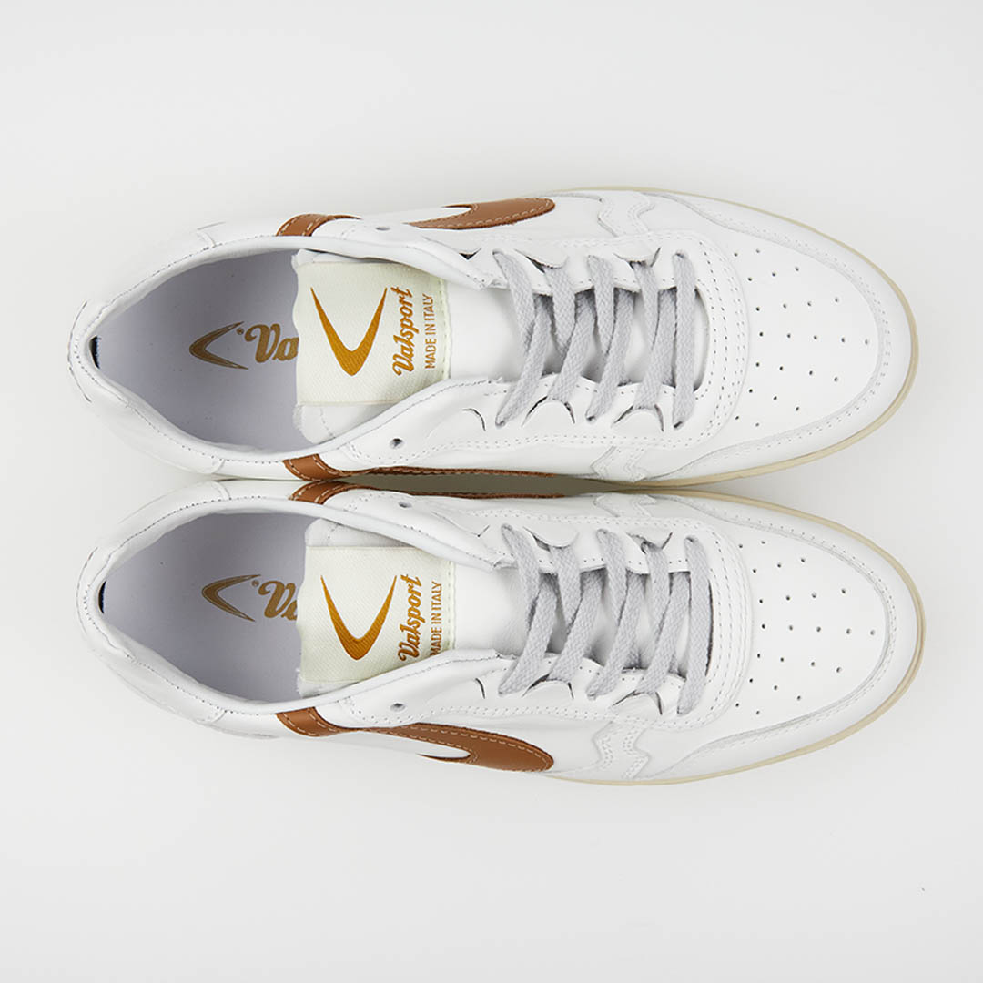 Valsport Super Pelle Bianco Cognac Italia