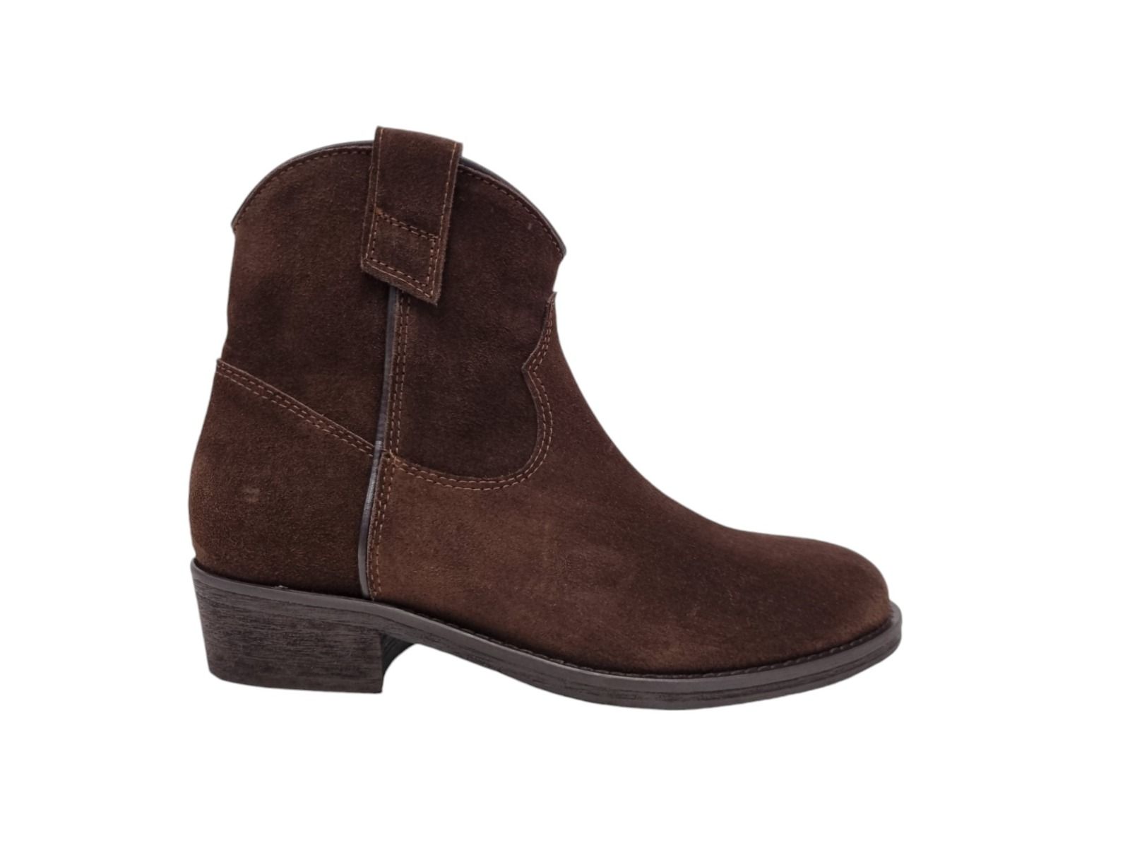 Via Roma 15 Tronchetto texano zip camoscio psyke 1476 - Via Roma 15 Sconto