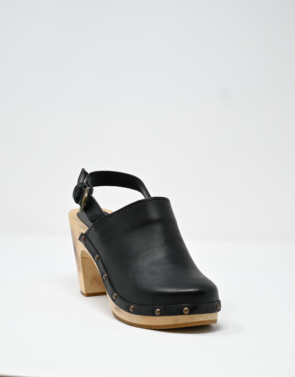 Wally Walker zoccolo in pelle nero Olandflex by astorflex Fornitura limitata