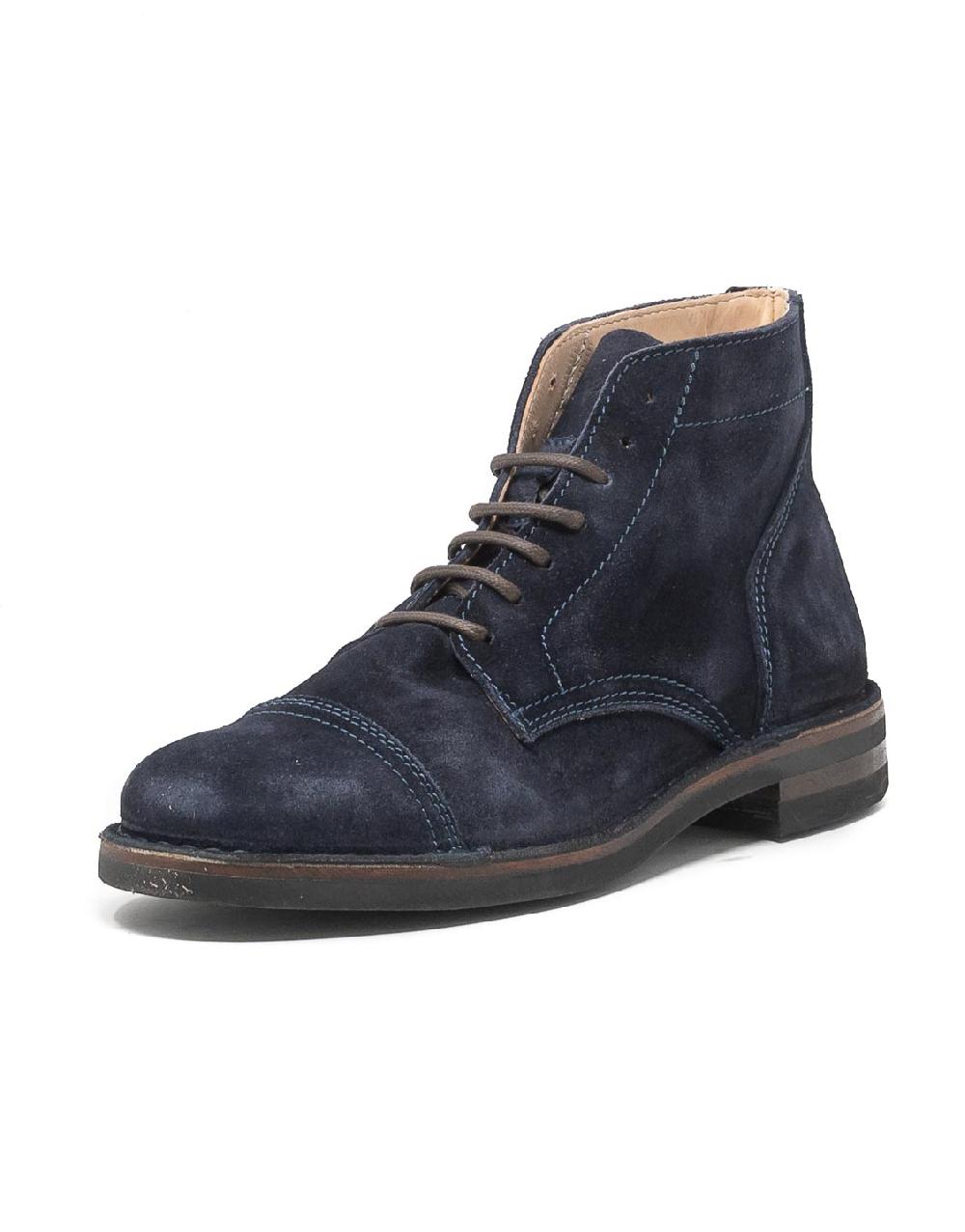 Wally Walker Astorflex – stivale mid uomo scamosciato Aldflex blu Sottocosto
