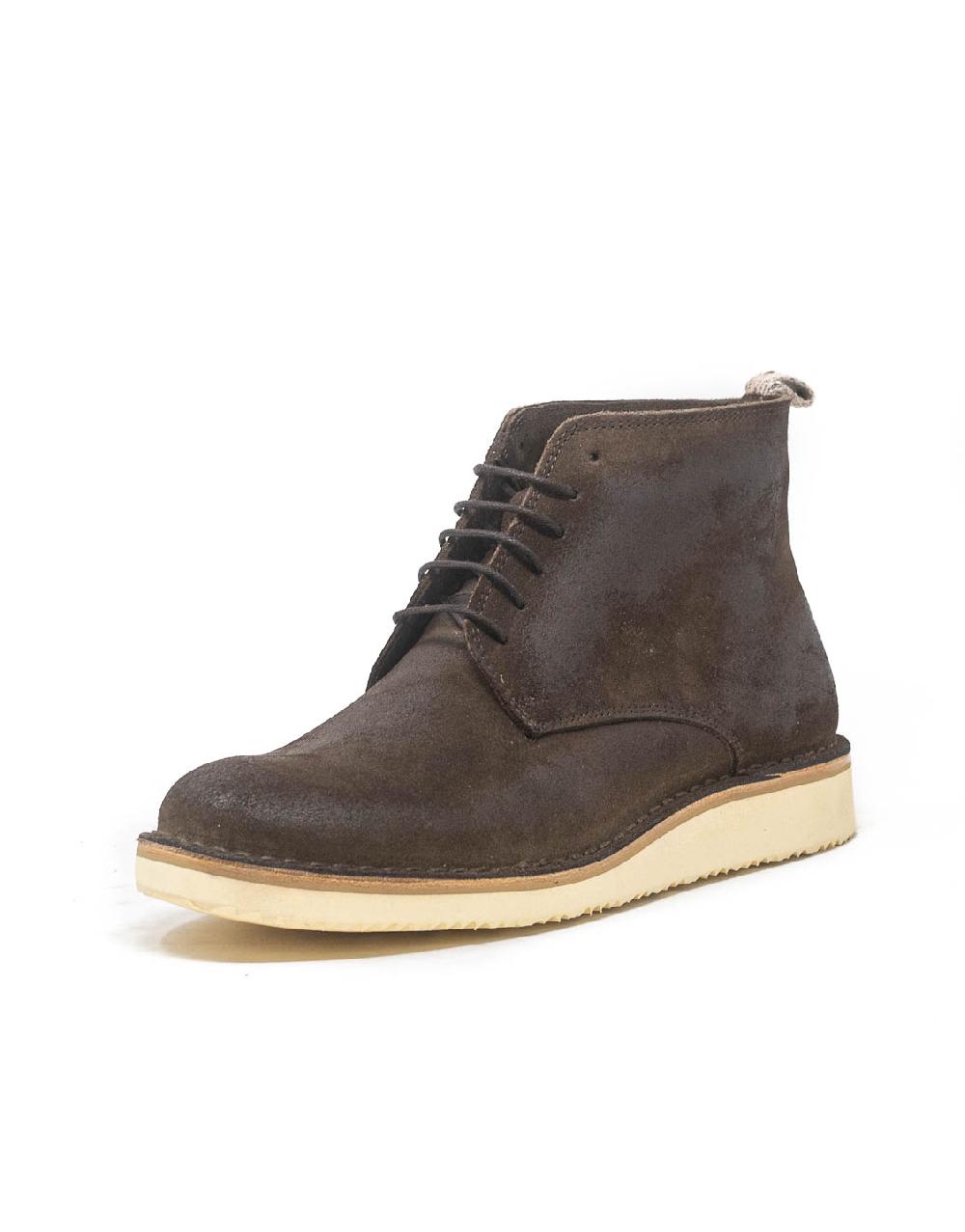 Wally Walker Astorflex – stivale uomo in pelle scamosciata Midflex Dark Chestnut Nuova