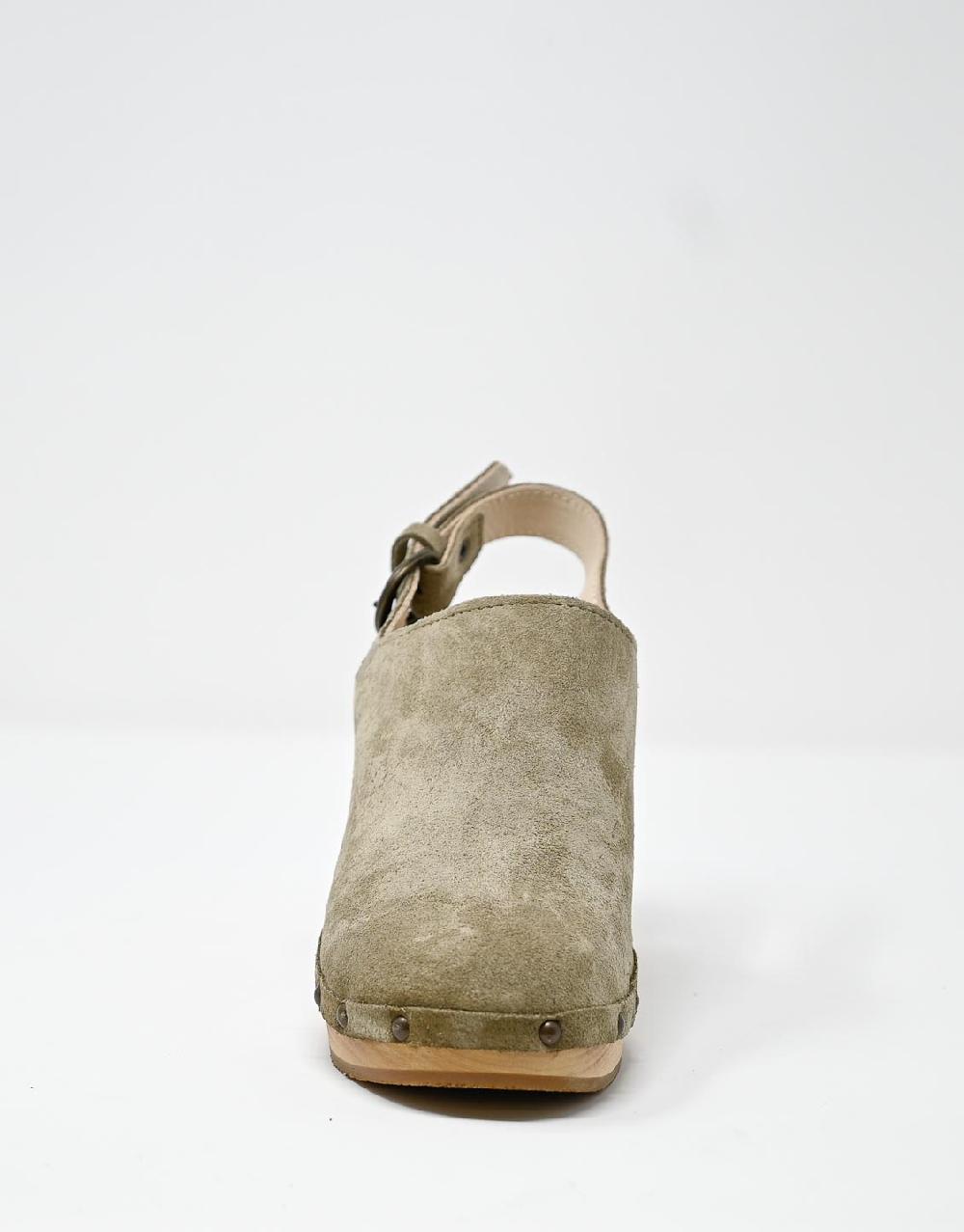 Wally Walker zoccolo in pelle scamosciata stone Olandflex by astorflex Vendita